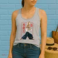 Japanese Ninja Rabbit Women's Tank Top thumb 2