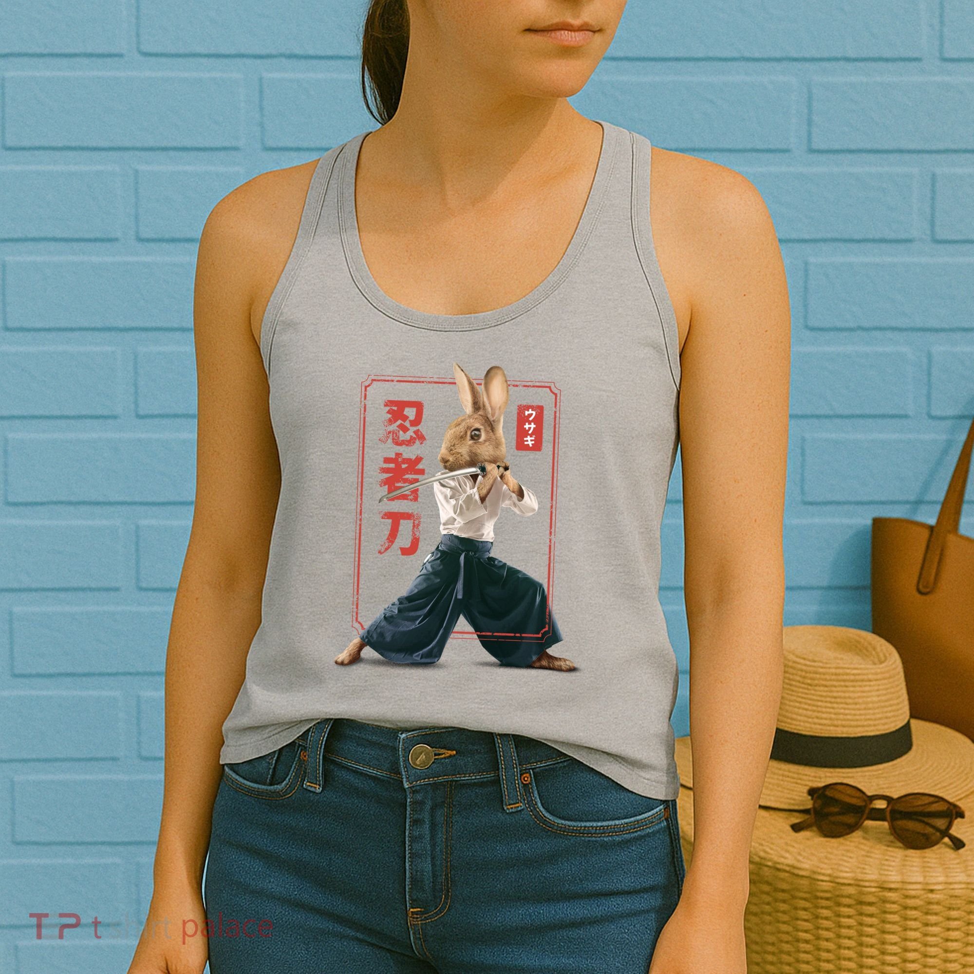 Japanese Ninja Rabbit Women's Tank Top