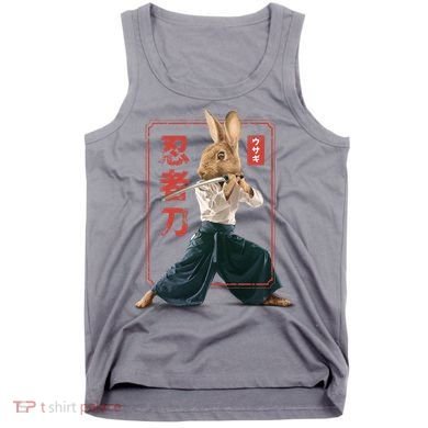 Japanese Ninja Rabbit Tank Top