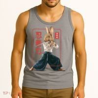 Japanese Ninja Rabbit Tank Top thumb 3