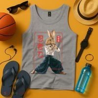 Japanese Ninja Rabbit Tank Top thumb 4