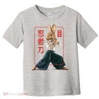 Japanese Ninja Rabbit Toddler T-Shirt thumb 0