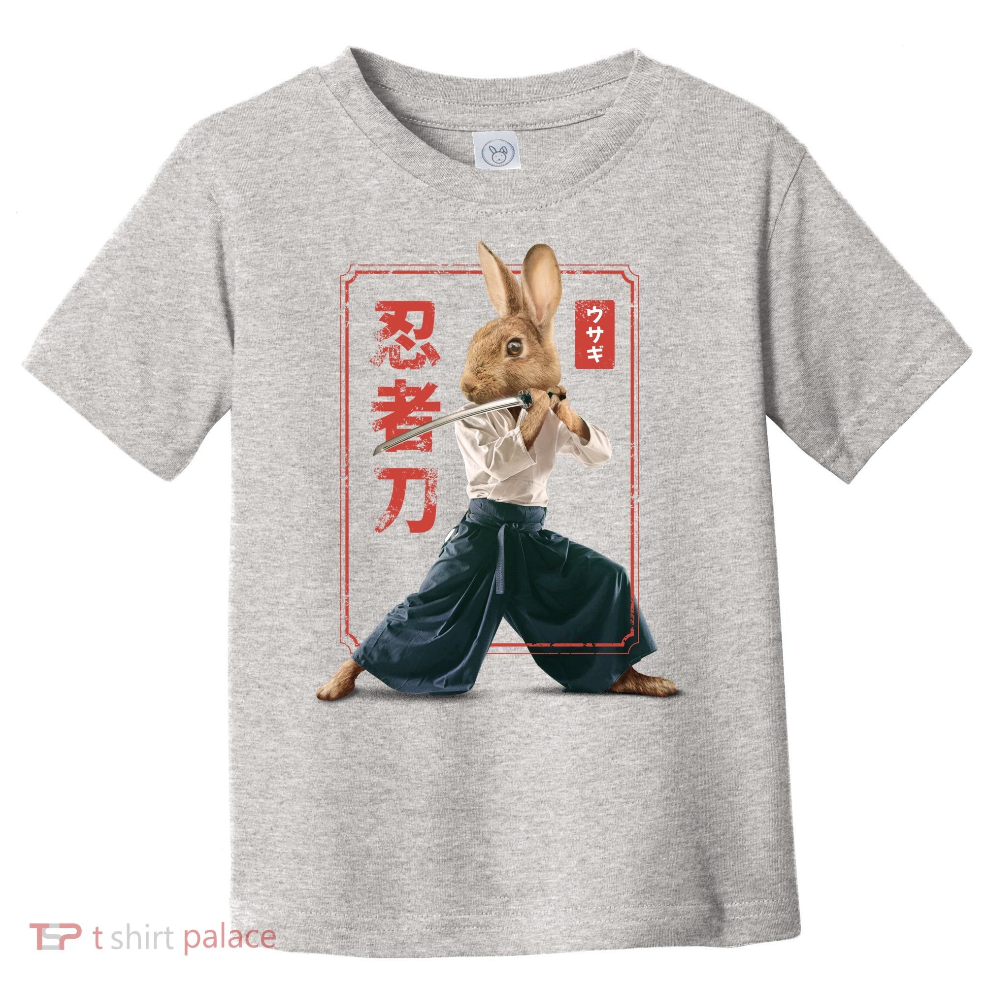 Japanese Ninja Rabbit Toddler T-Shirt