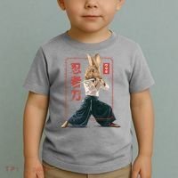 Japanese Ninja Rabbit Toddler T-Shirt thumb 2