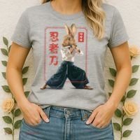 Japanese Ninja Rabbit Women's T-Shirt thumb 2