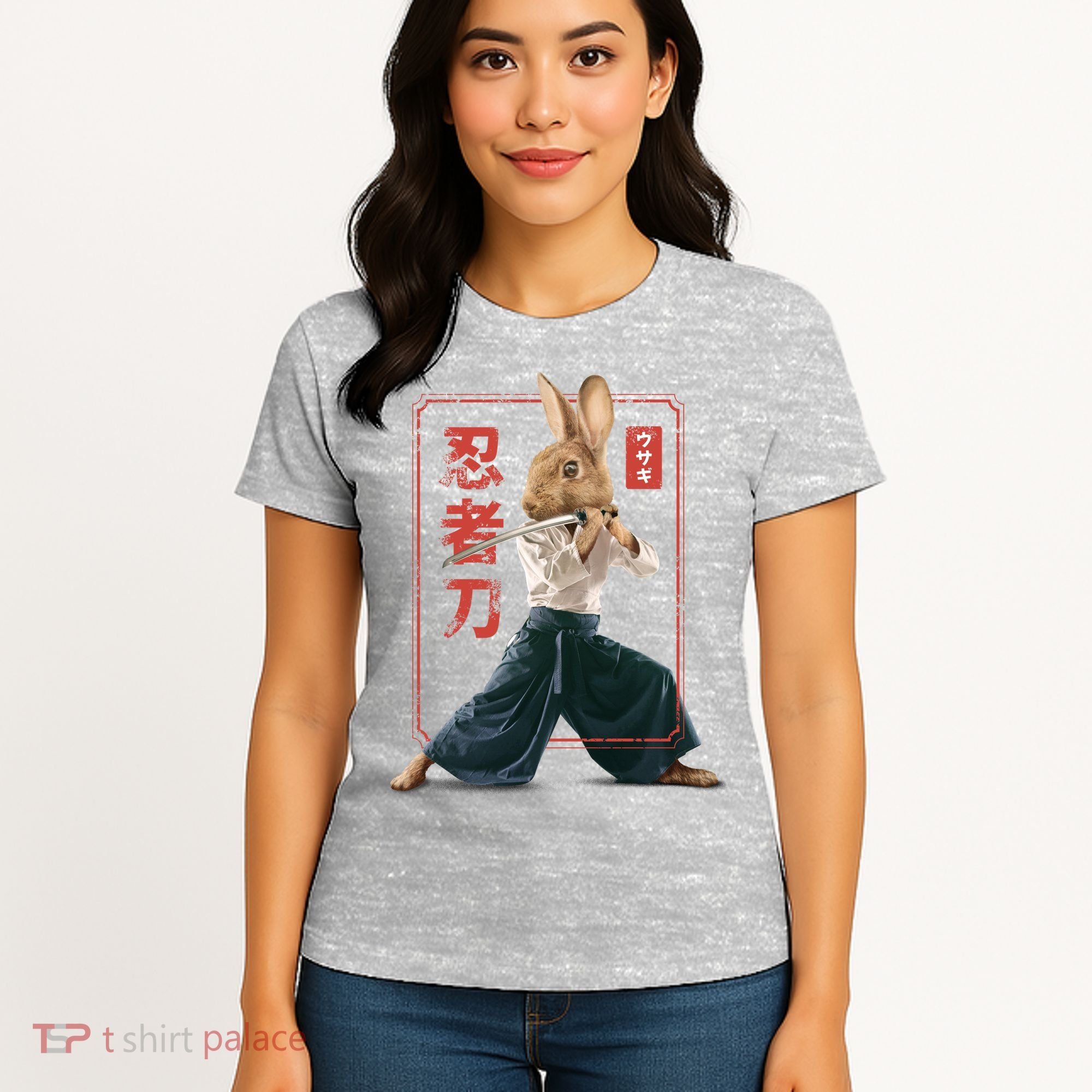 Japanese Ninja Rabbit Women's T-Shirt