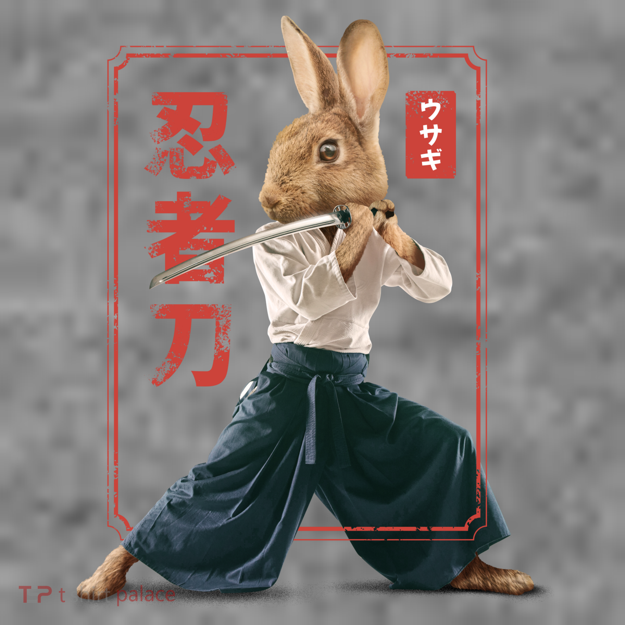 Japanese Ninja Rabbit Women's T-Shirt