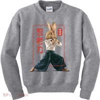 Japanese Ninja Rabbit Kids Sweatshirt thumb 0