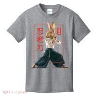 Japanese Ninja Rabbit Kids T-Shirt thumb 0