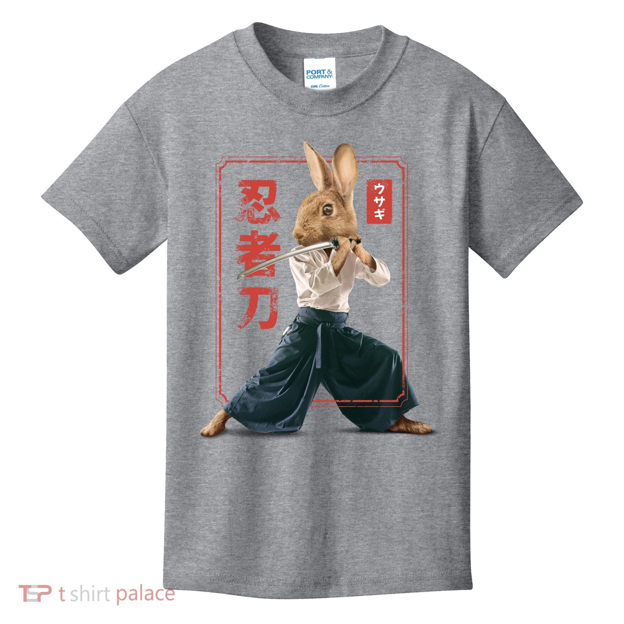 Japanese Ninja Rabbit Kids T-Shirt