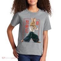 Japanese Ninja Rabbit Kids T-Shirt thumb 2