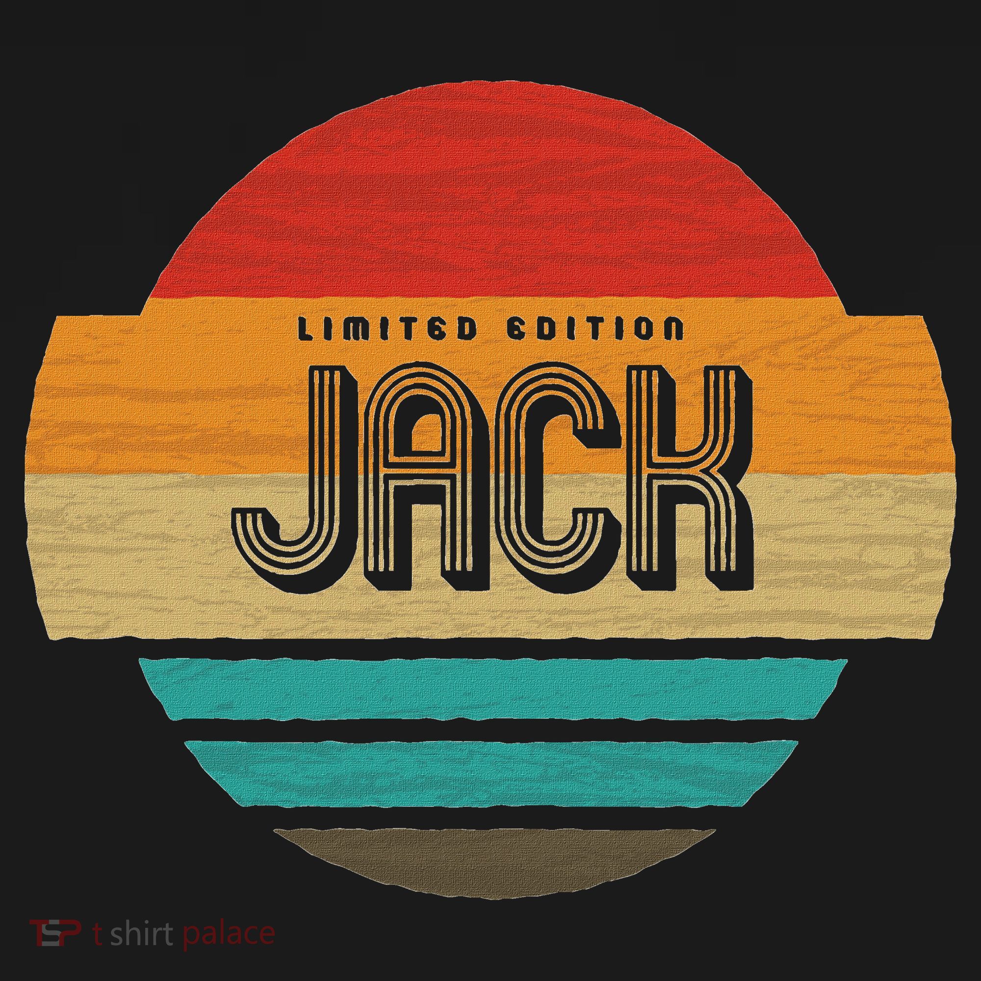 Jack Name Retro Vintage Sunset Limited Edition T-Shirt