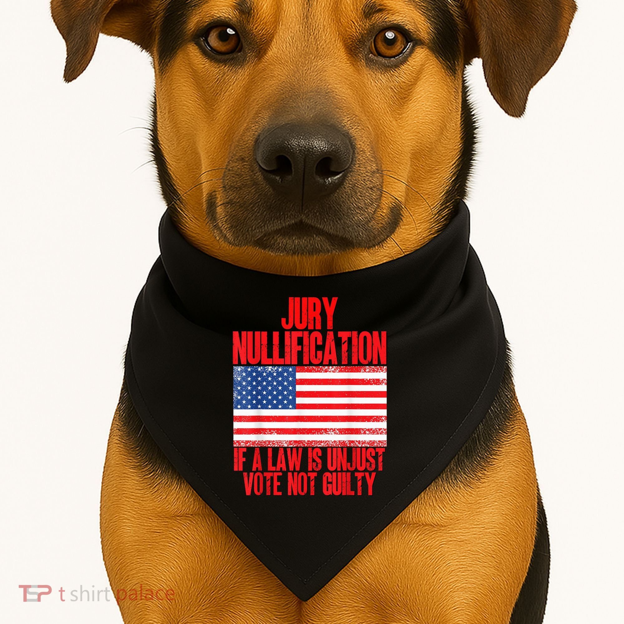 Jury Nullification Rights If a Law is Unjust Vote Not Guilty USA-Made Doggie Bandana