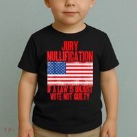 Jury Nullification Rights If a Law is Unjust Vote Not Guilty Toddler T-Shirt thumb 2