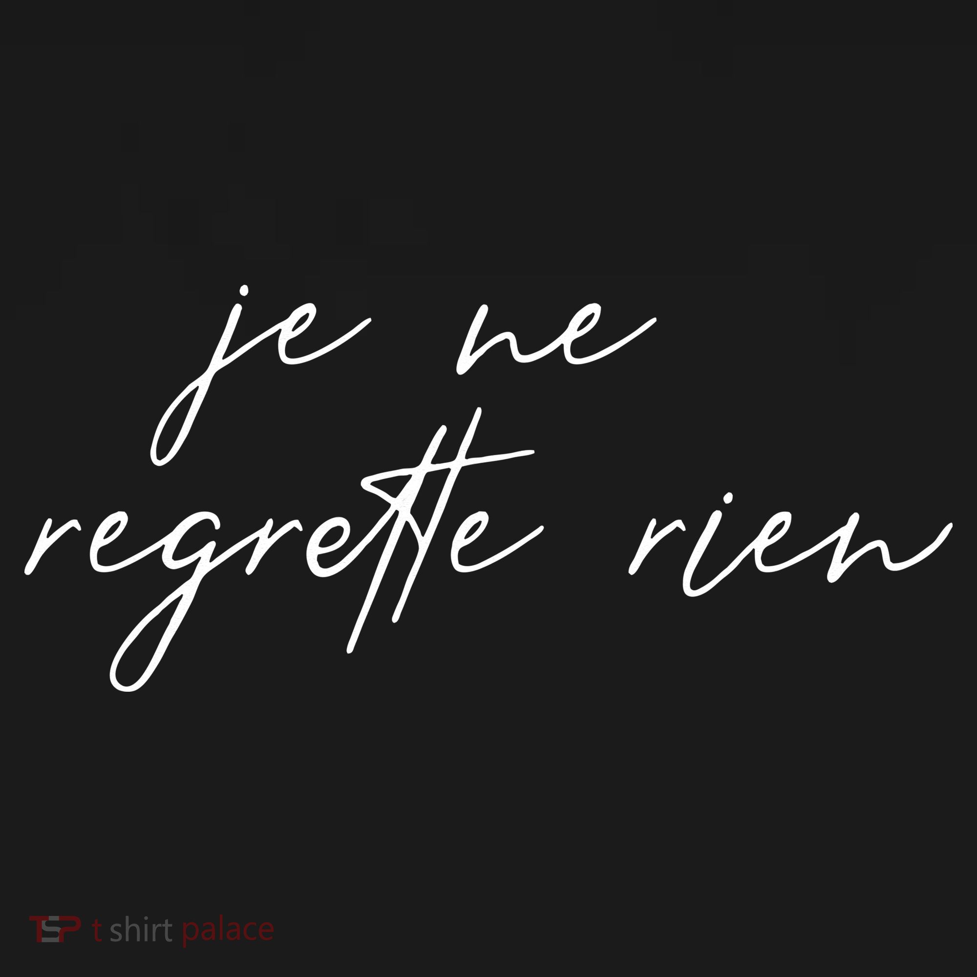 Je Ne Regrette Rien No Regrets France French Saying Gift Women's Hoodie