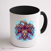 Japanese Nine Tails Kitsune Fox Coffee Mug thumb 1