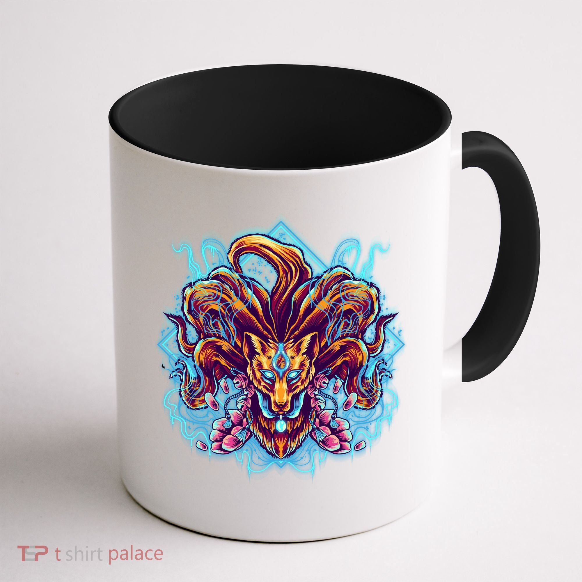 Japanese Nine Tails Kitsune Fox Coffee Mug