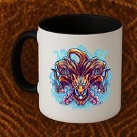 Japanese Nine Tails Kitsune Fox Coffee Mug thumb 2