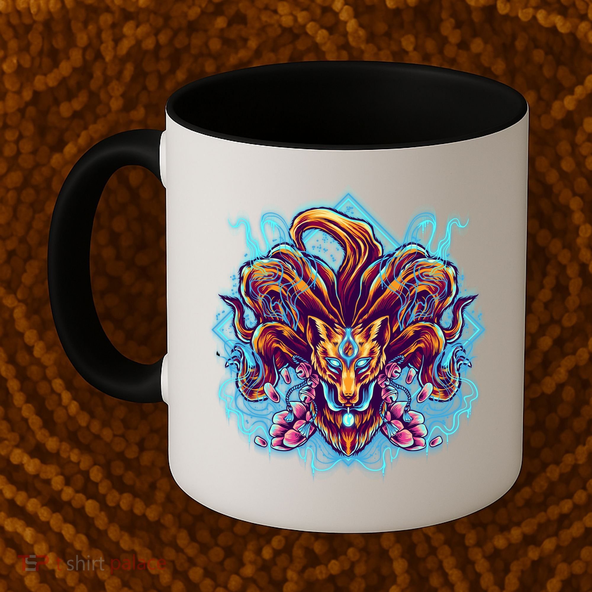 Japanese Nine Tails Kitsune Fox Coffee Mug
