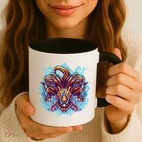 Japanese Nine Tails Kitsune Fox Coffee Mug thumb 3