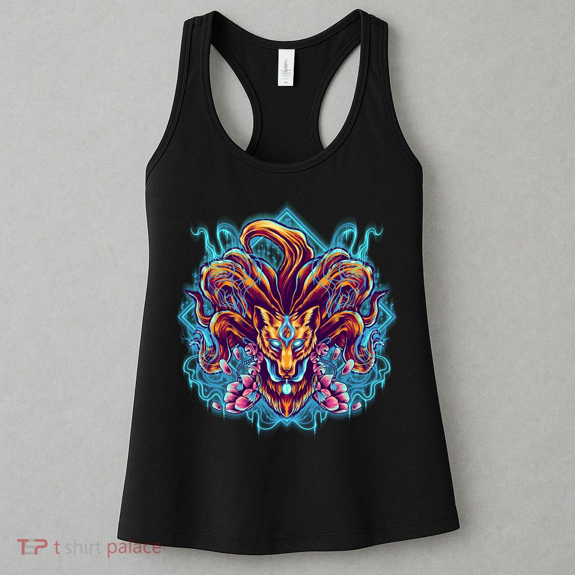 Japanese Nine Tails Kitsune Fox Women's Tank Top