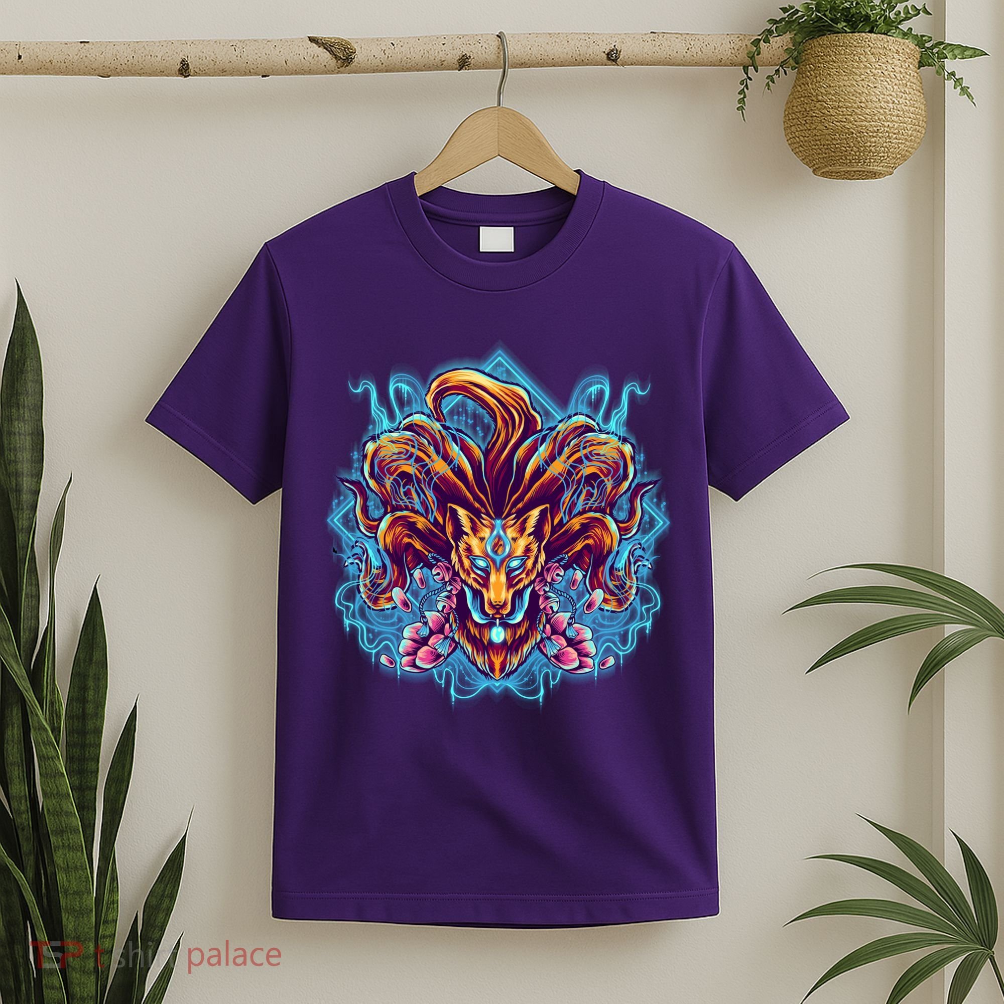 Japanese Nine Tails Kitsune Fox T-Shirt
