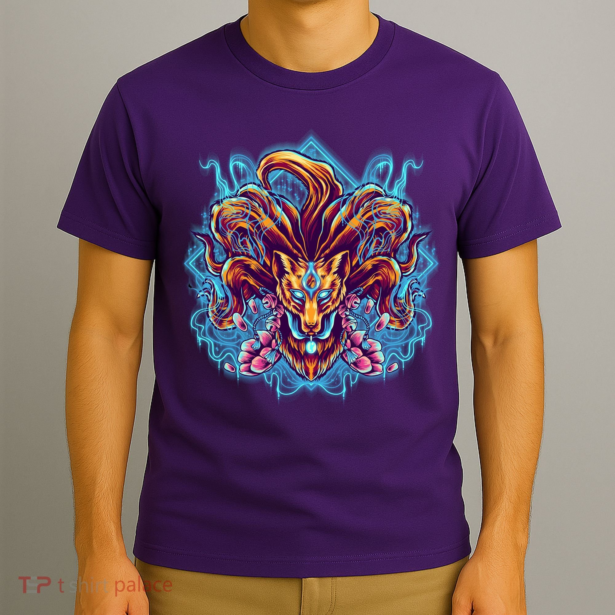 Japanese Nine Tails Kitsune Fox T-Shirt