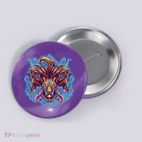 Japanese Nine Tails Kitsune Fox Button thumb 0