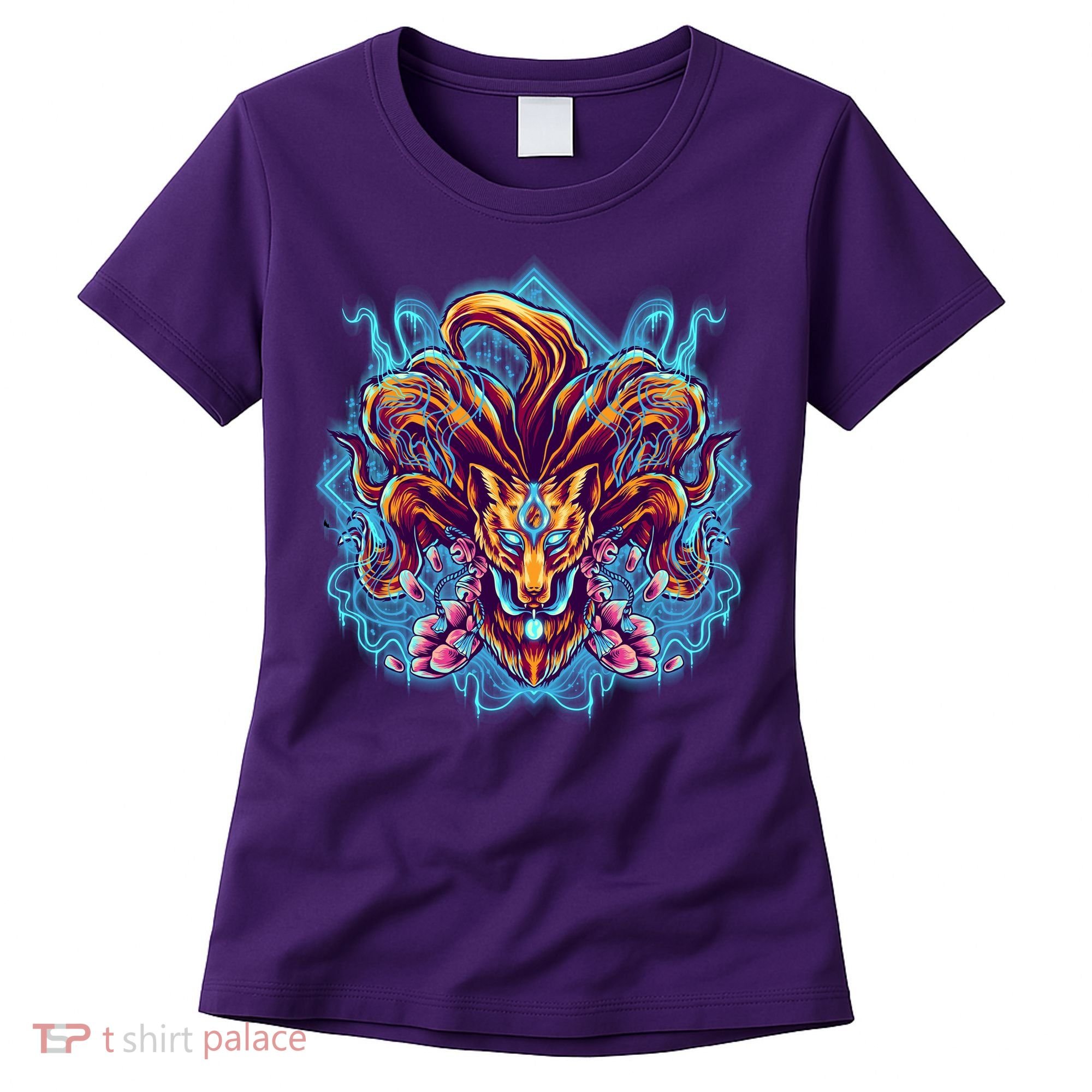 Japanese Nine Tails Kitsune Fox Women's T-Shirt