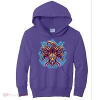Japanese Nine Tails Kitsune Fox Kids Hoodie thumb 0