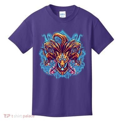 Japanese Nine Tails Kitsune Fox Kids T-Shirt
