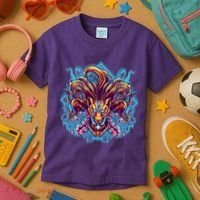 Japanese Nine Tails Kitsune Fox Kids T-Shirt thumb 3