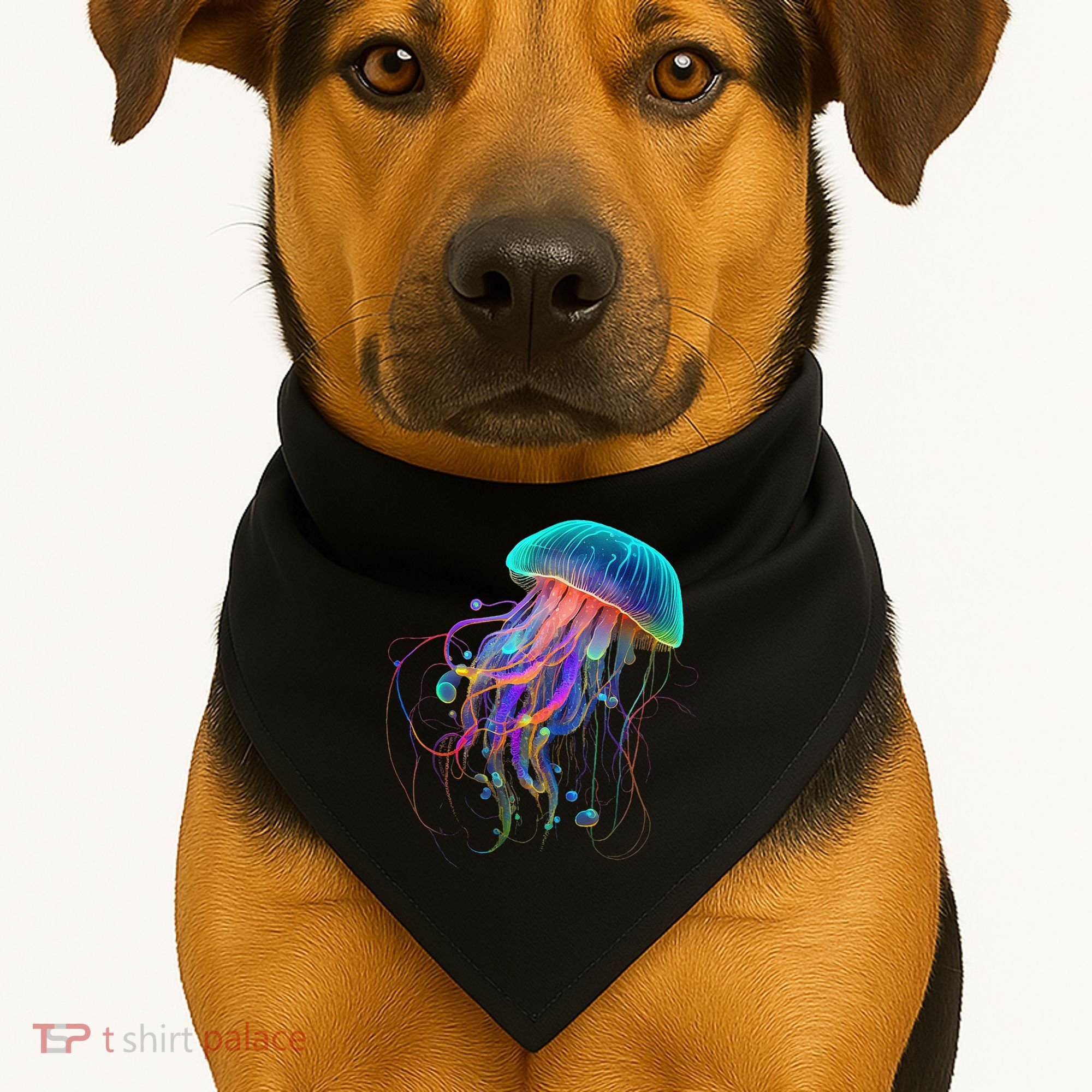 Jellyfish Ocean Animal Scuba Diving Jelly Fish USA-Made Doggie Bandana