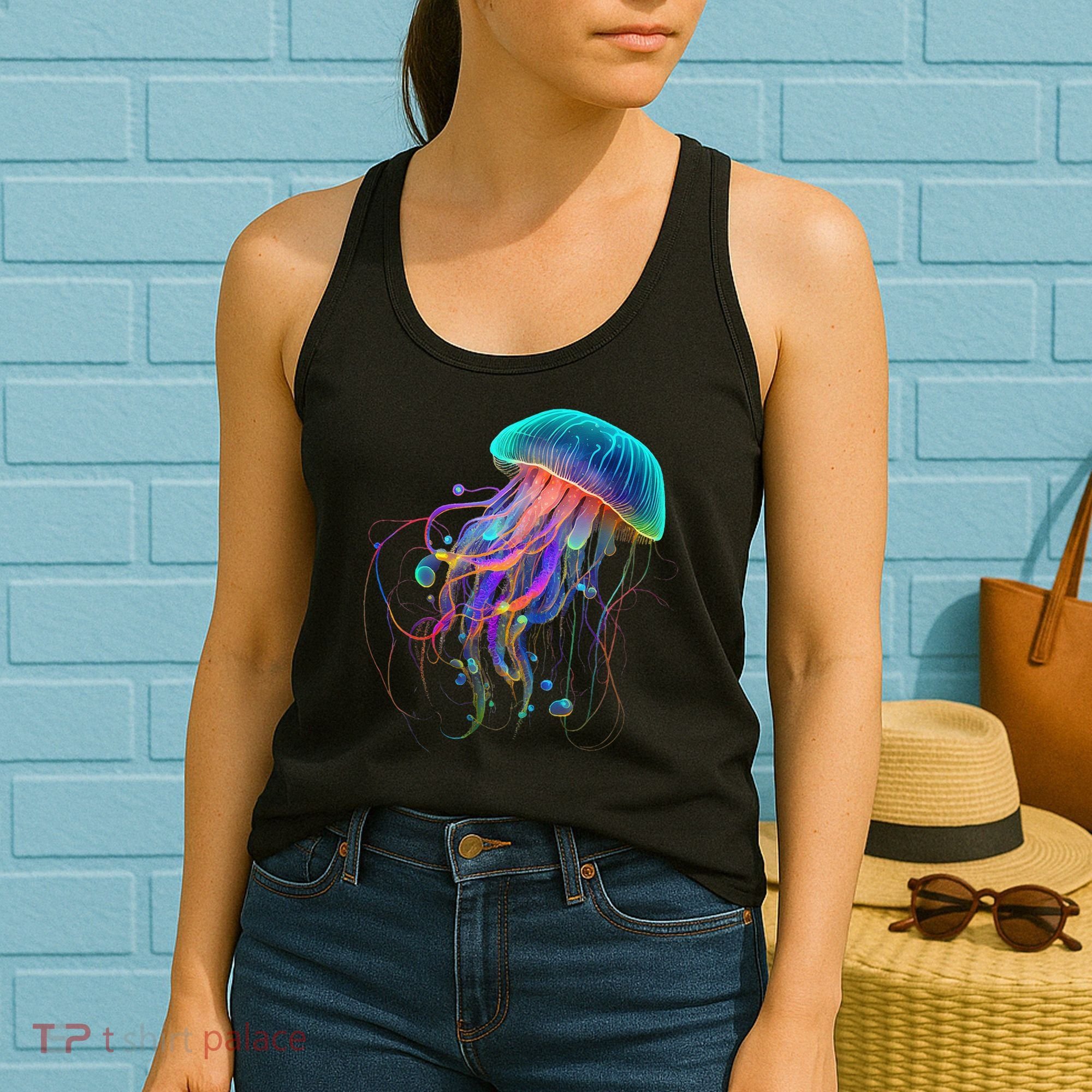 Jellyfish Ocean Animal Scuba Diving Jelly Fish Women's Tank Top
