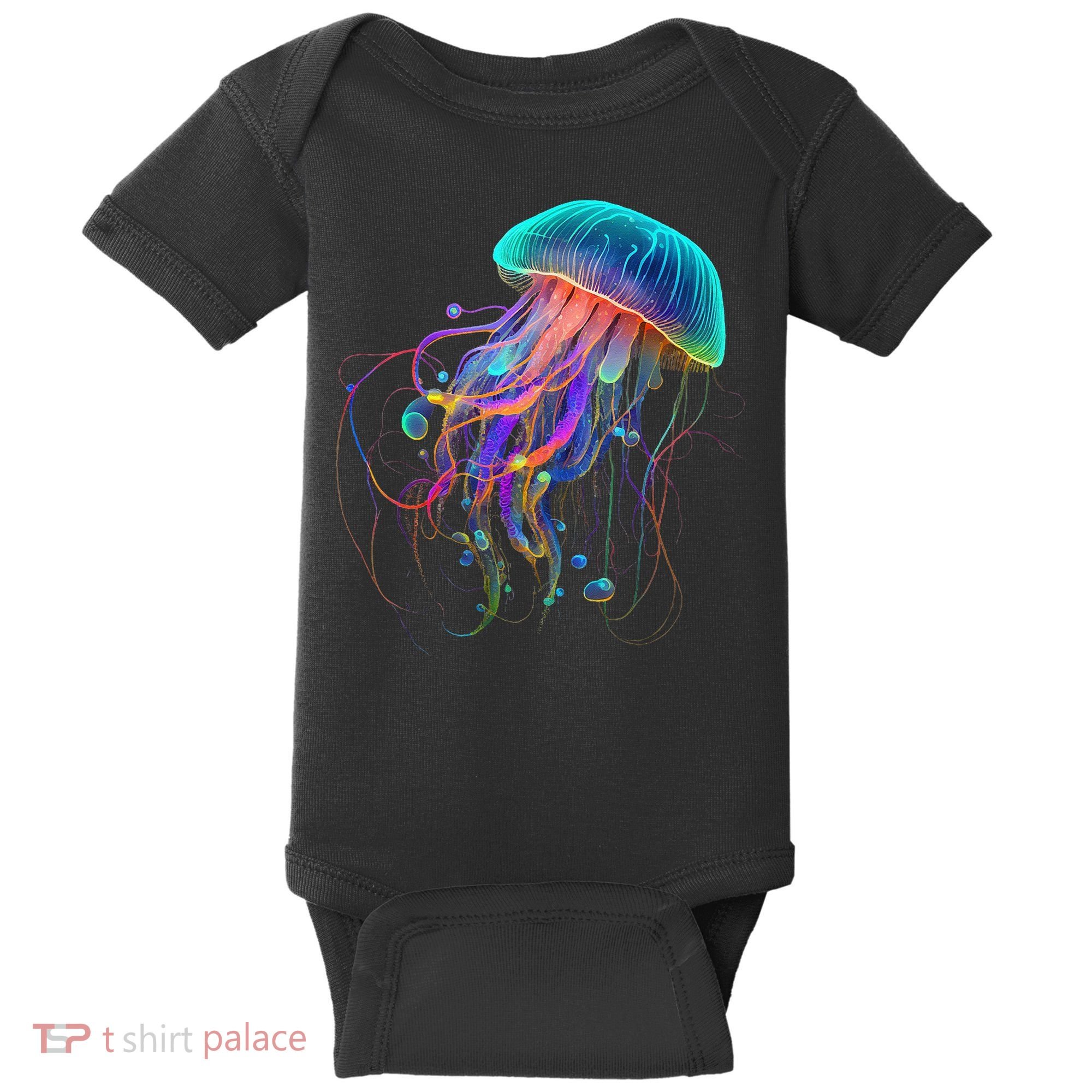 Jellyfish Ocean Animal Scuba Diving Jelly Fish Baby Bodysuit