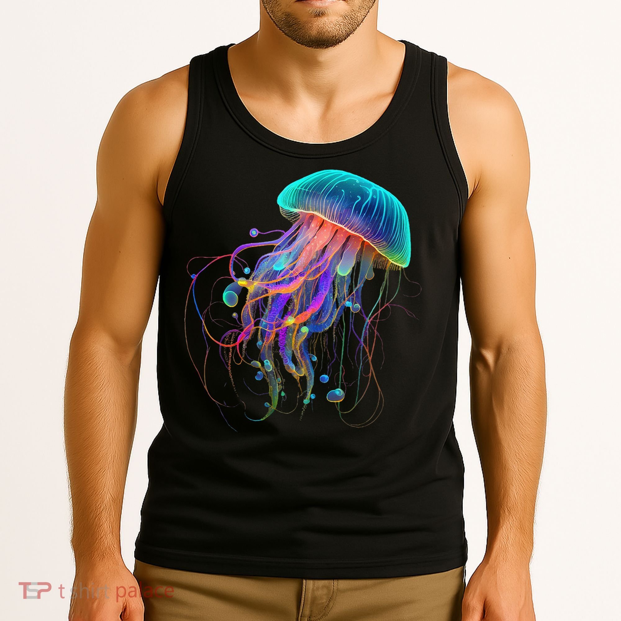 Jellyfish Ocean Animal Scuba Diving Jelly Fish Tank Top