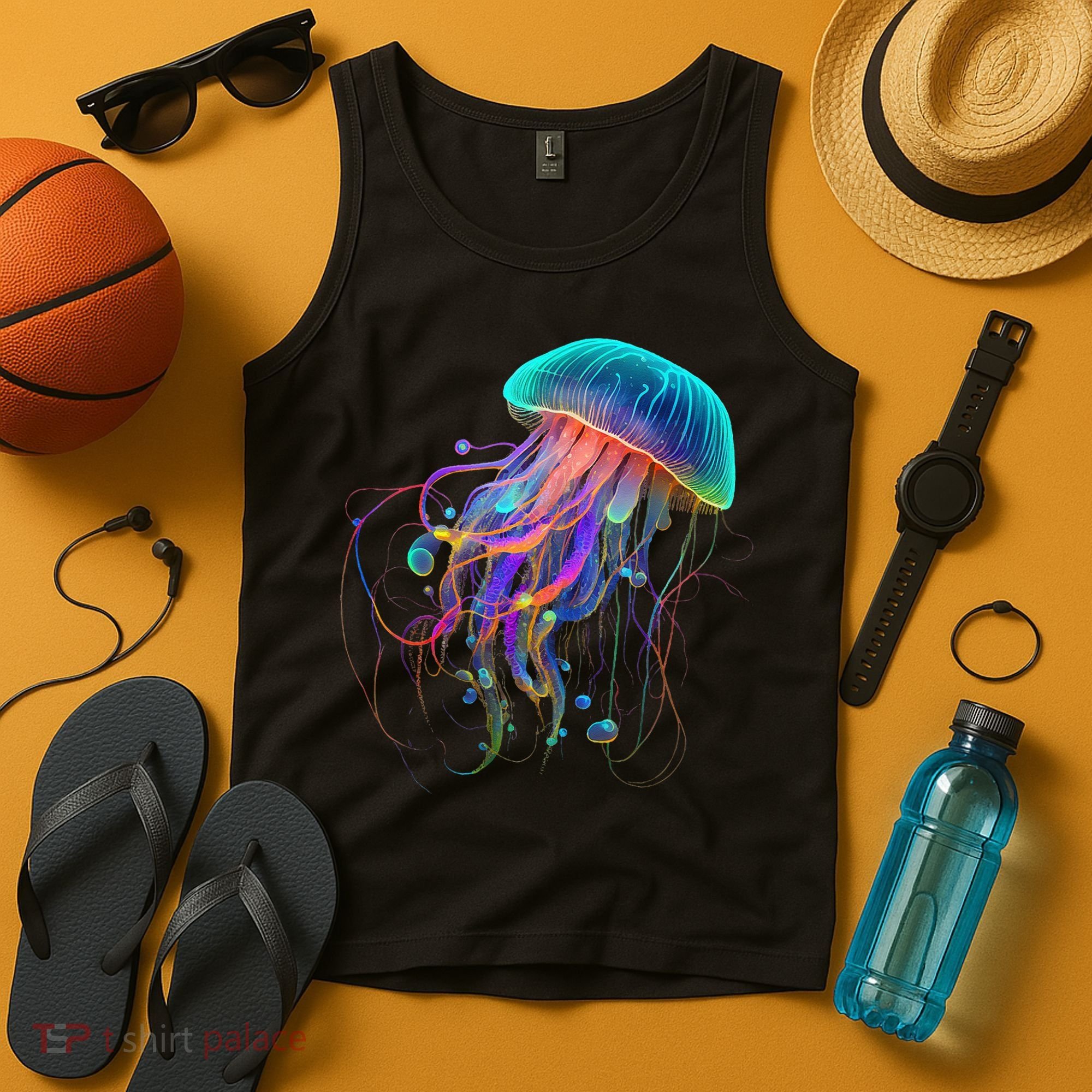Jellyfish Ocean Animal Scuba Diving Jelly Fish Tank Top