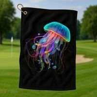 Jellyfish Ocean Animal Scuba Diving Jelly Fish Golf Towel thumb 1