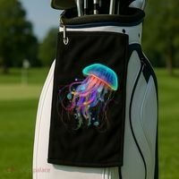 Jellyfish Ocean Animal Scuba Diving Jelly Fish Golf Towel thumb 2
