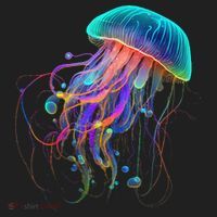 Jellyfish Ocean Animal Scuba Diving Jelly Fish Golf Towel thumb 3