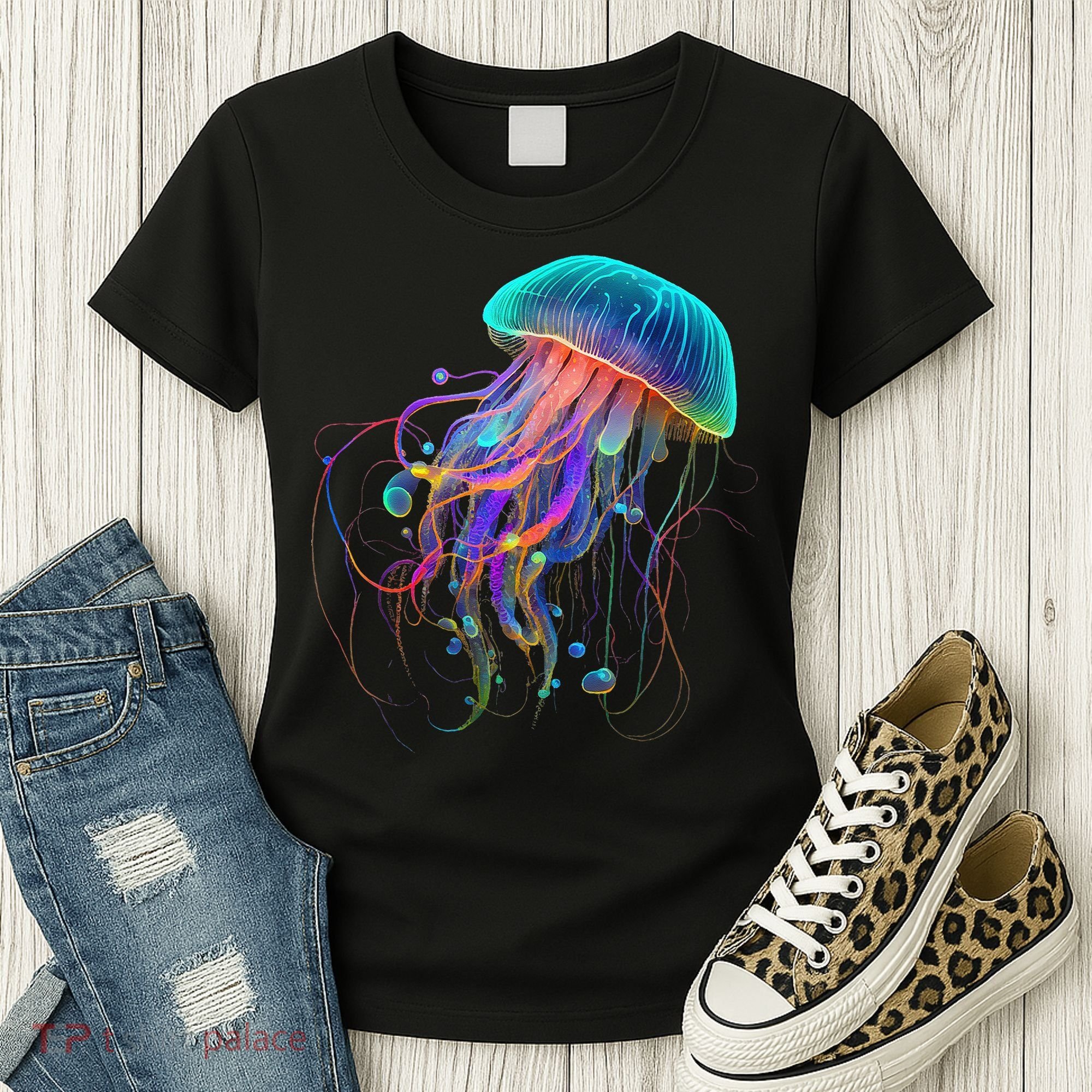 Jellyfish Ocean Animal Scuba Diving Jelly Fish Women's T-Shirt