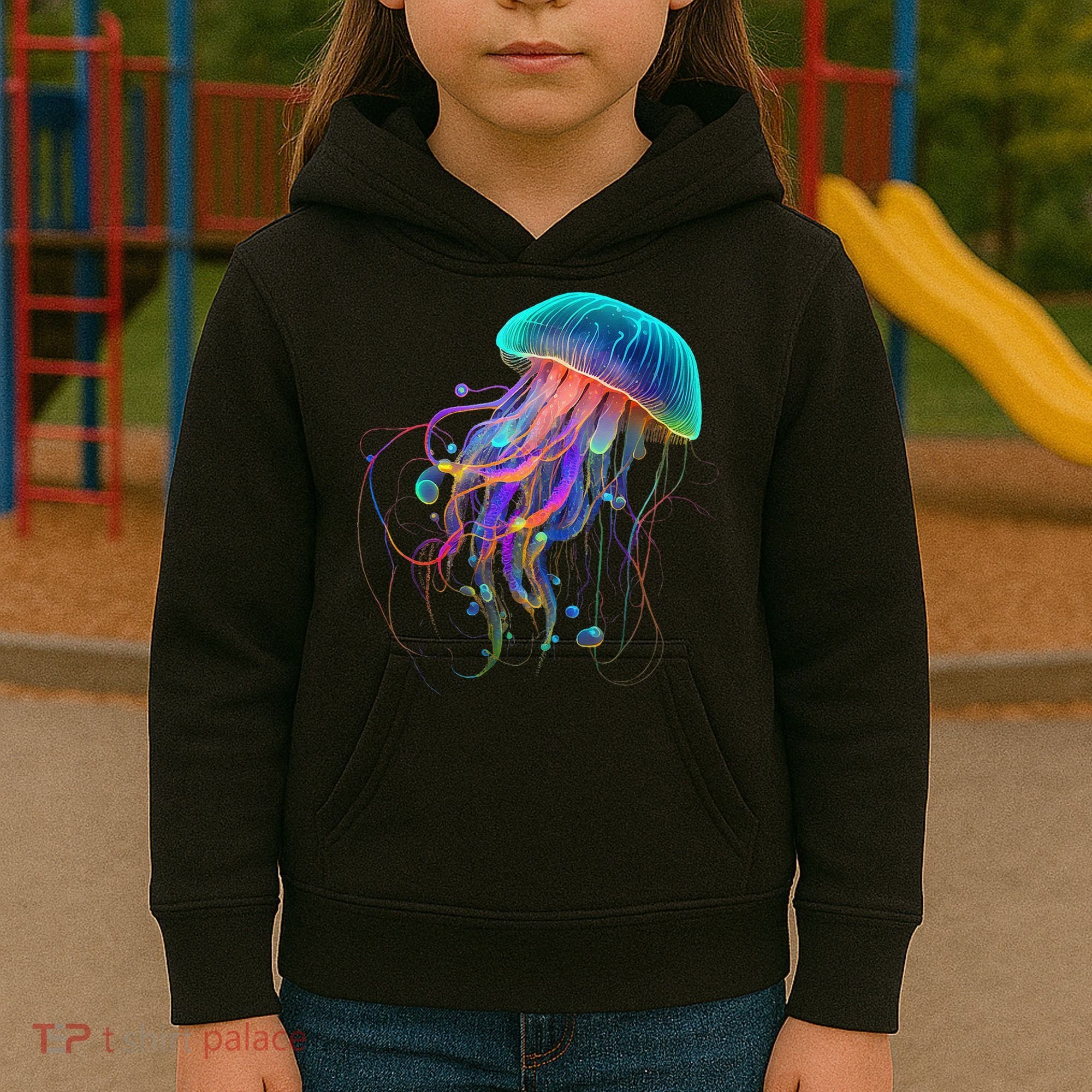 Jellyfish Ocean Animal Scuba Diving Jelly Fish Kids Hoodie