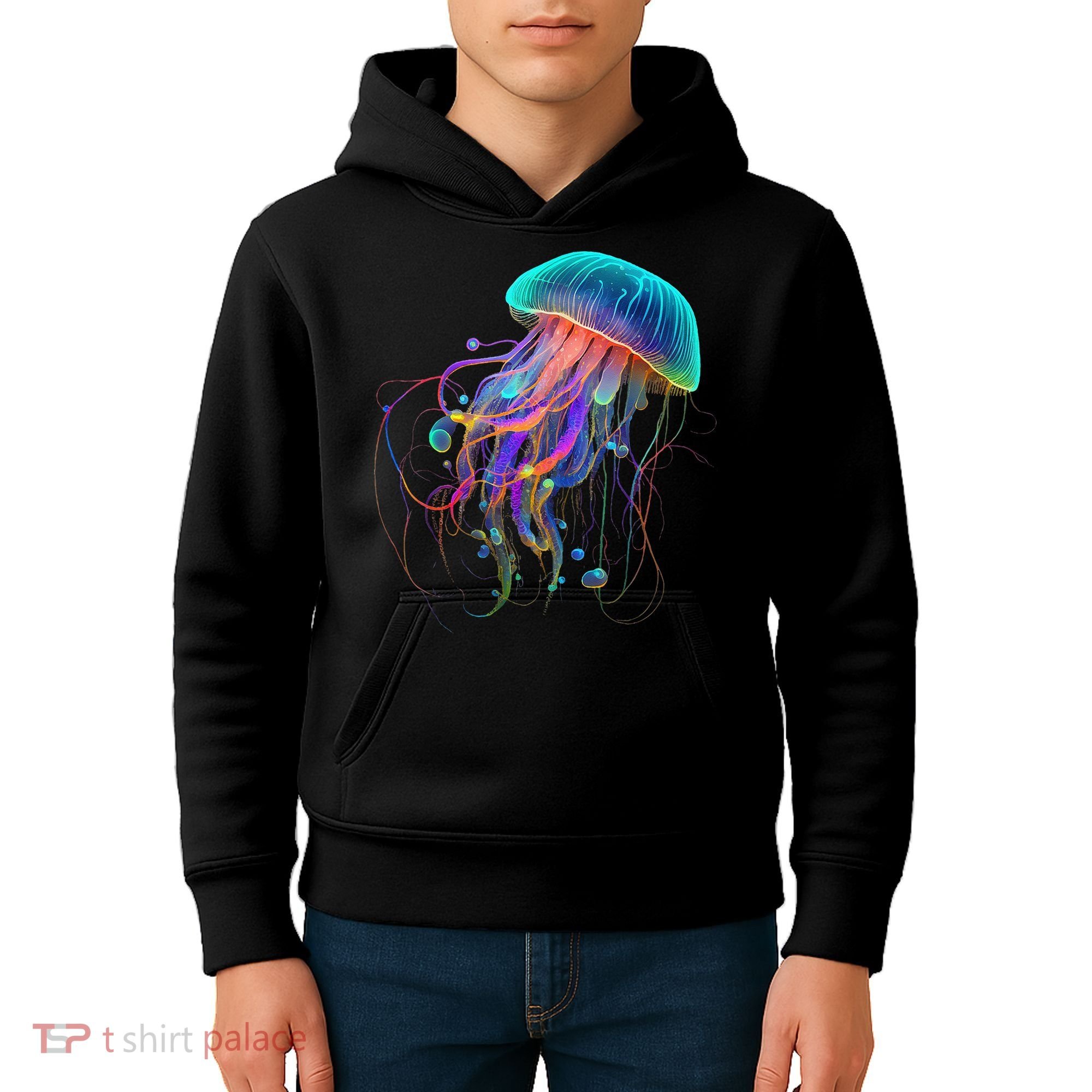 Jellyfish Ocean Animal Scuba Diving Jelly Fish Kids Hoodie
