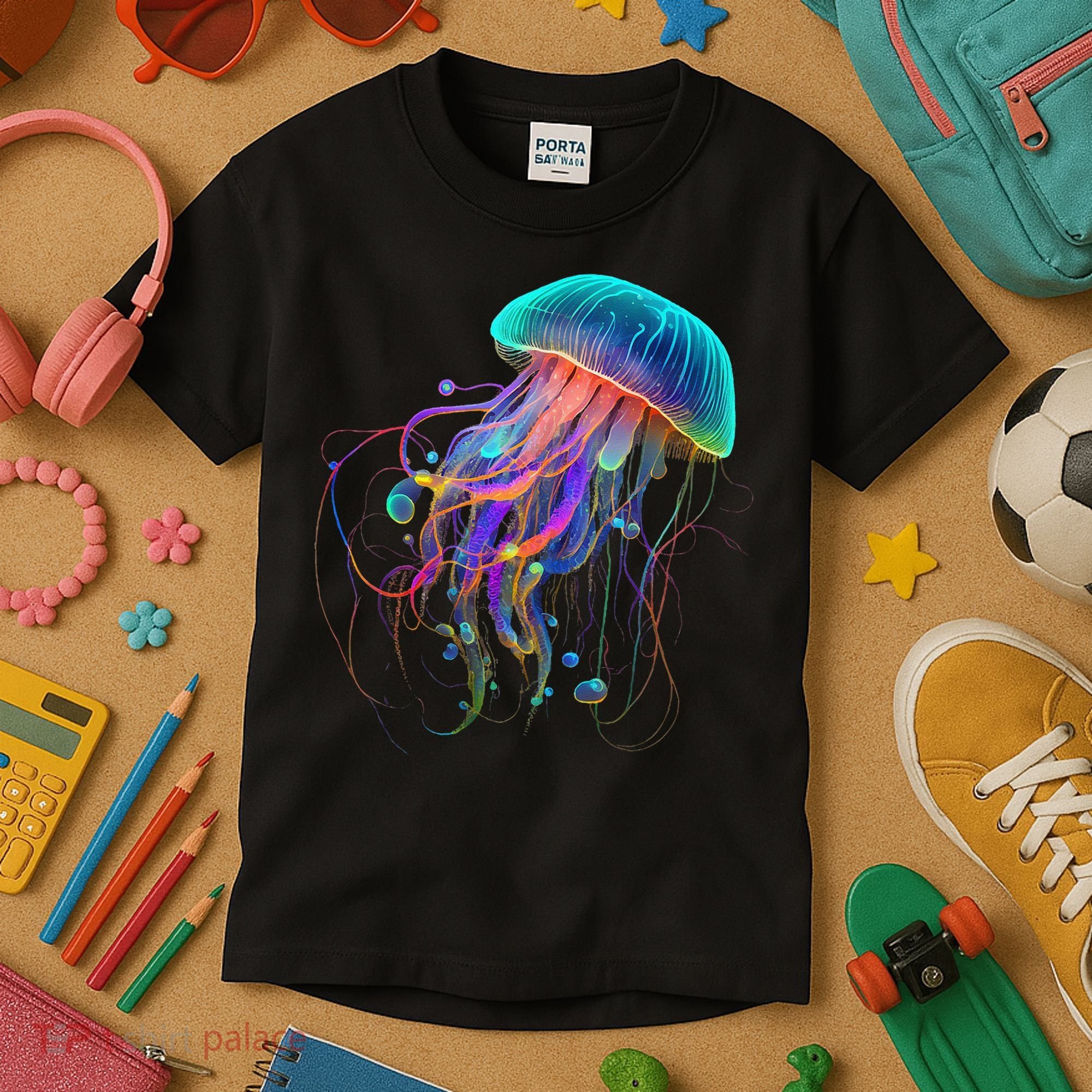 Jellyfish Ocean Animal Scuba Diving Jelly Fish Kids T-Shirt