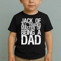 Jack Of All Trades Master Of Being A Dad Gift For Fathers Toddler T-Shirt thumb 2