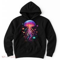 Jellyfish Ocean Animal Scuba Diving Rainbow Jelly Fish Hoodie thumb 0
