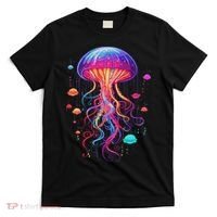 Jellyfish Ocean Animal Scuba Diving Rainbow Jelly Fish T-Shirt thumb 0