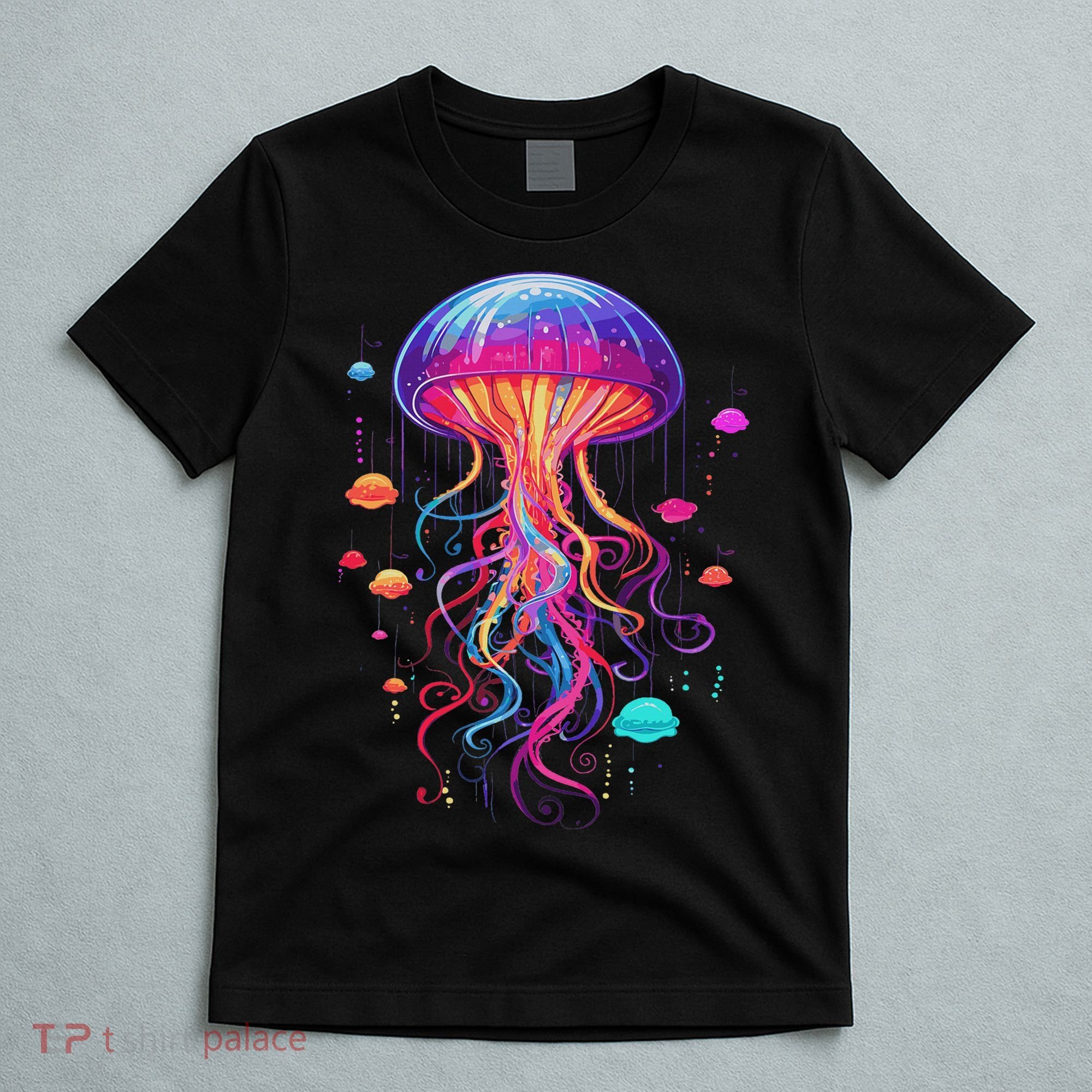 Jellyfish Ocean Animal Scuba Diving Rainbow Jelly Fish T-Shirt