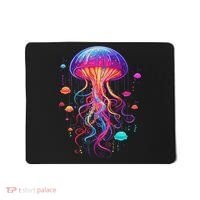 Jellyfish Ocean Animal Scuba Diving Rainbow Jelly Fish Mousepad thumb 0
