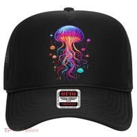 Jellyfish Ocean Animal Scuba Diving Rainbow Jelly Fish Hat thumb 0